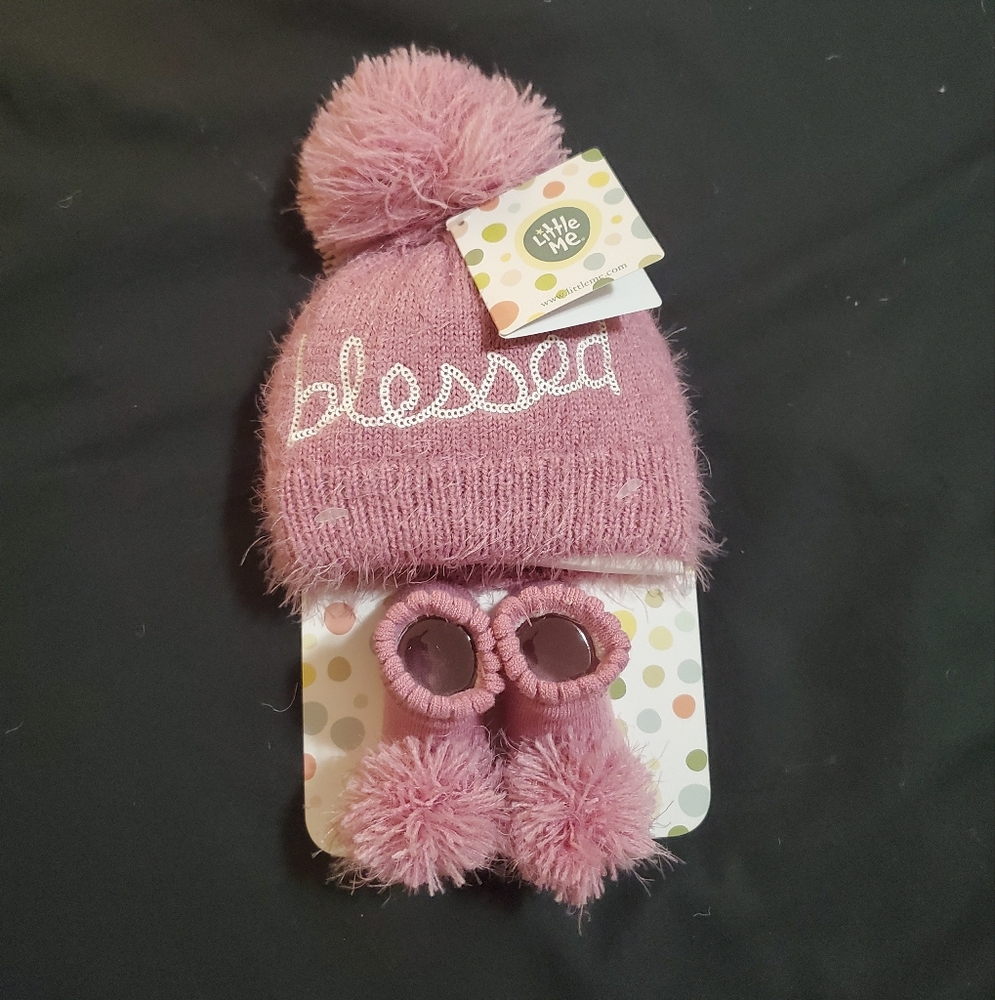 Hat and Bootie Set